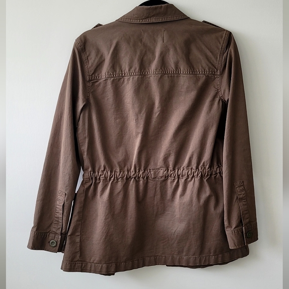 HINGE Khaki Brown Utility Jacket - Size XS - Picture 8 of 9